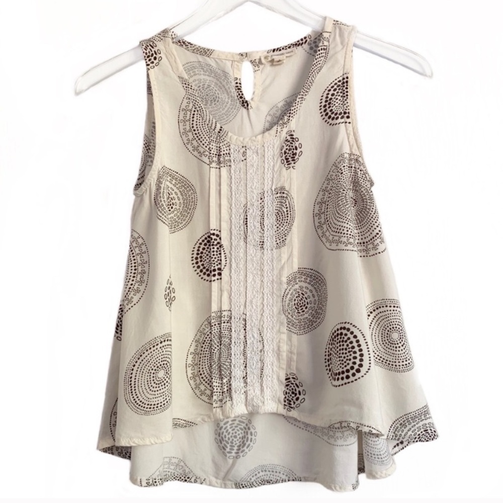 Tucker + Tate | Lace Panel High Low Tank
